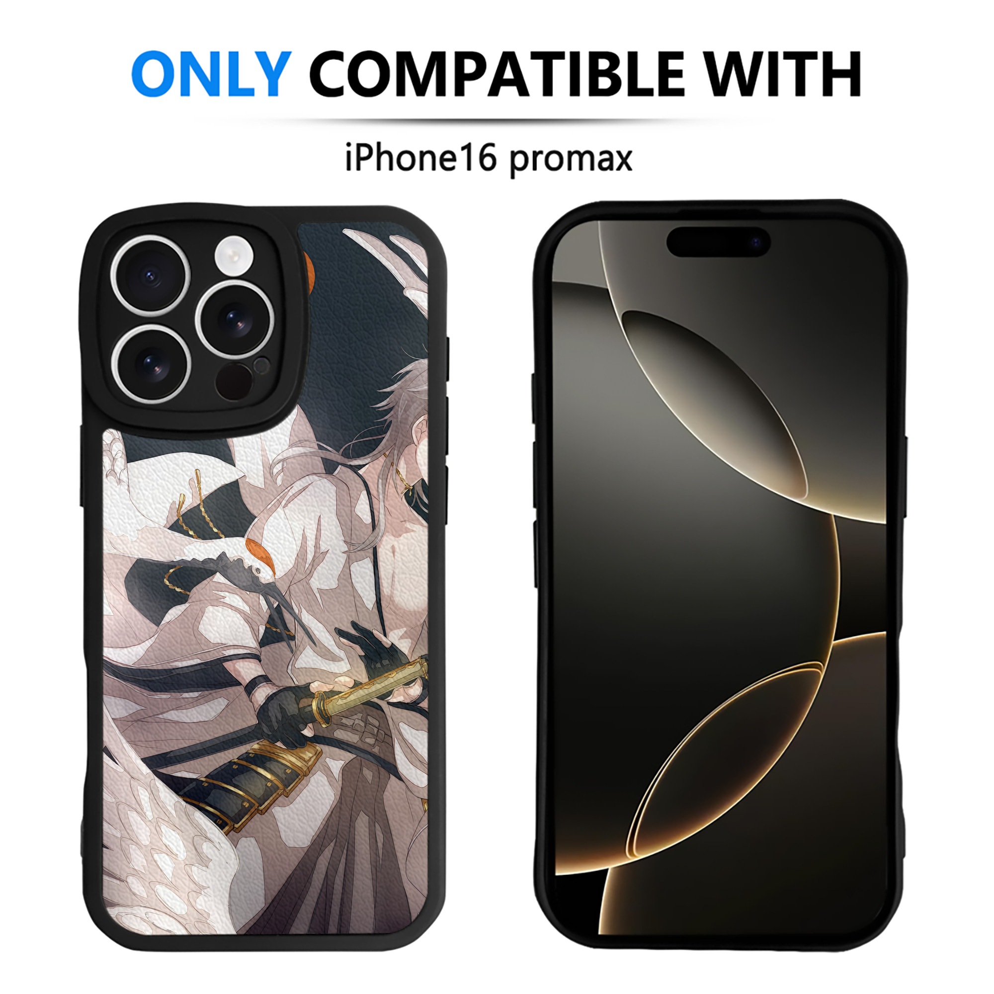 （画像用） 刀剣乱舞 Touken Ranbu 【iPhone 16シリーズ対応】シリコンスマホケース（レザー調） 材質：シリコン